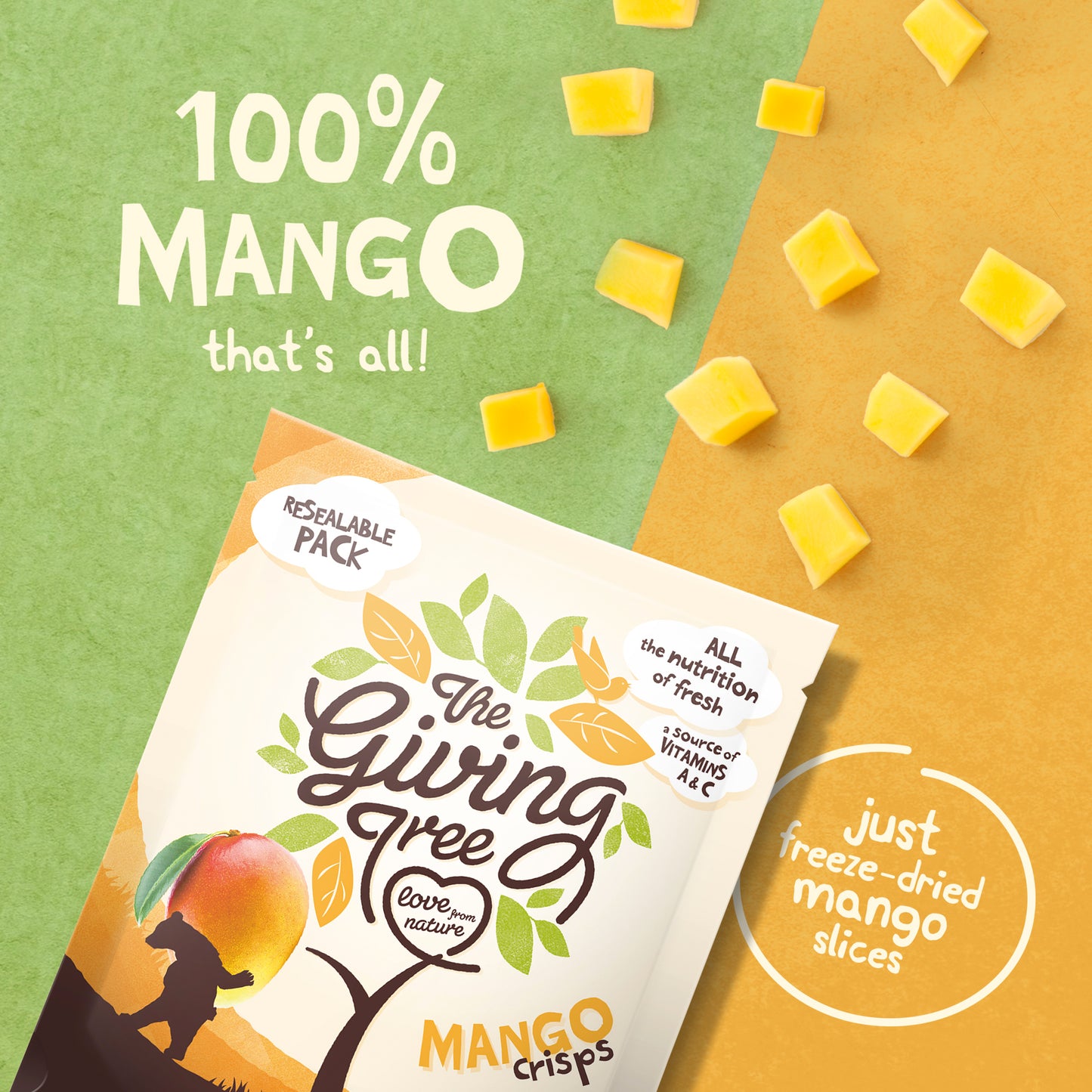 Freeze Dried Mango Crisps