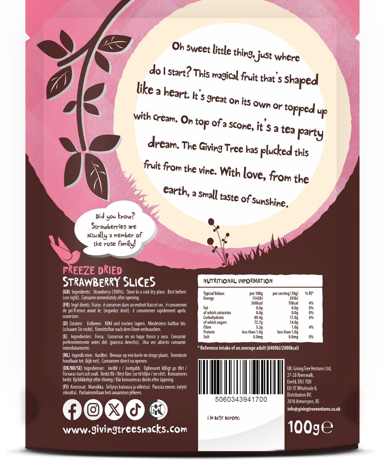 Freeze Dried Strawberry Slices