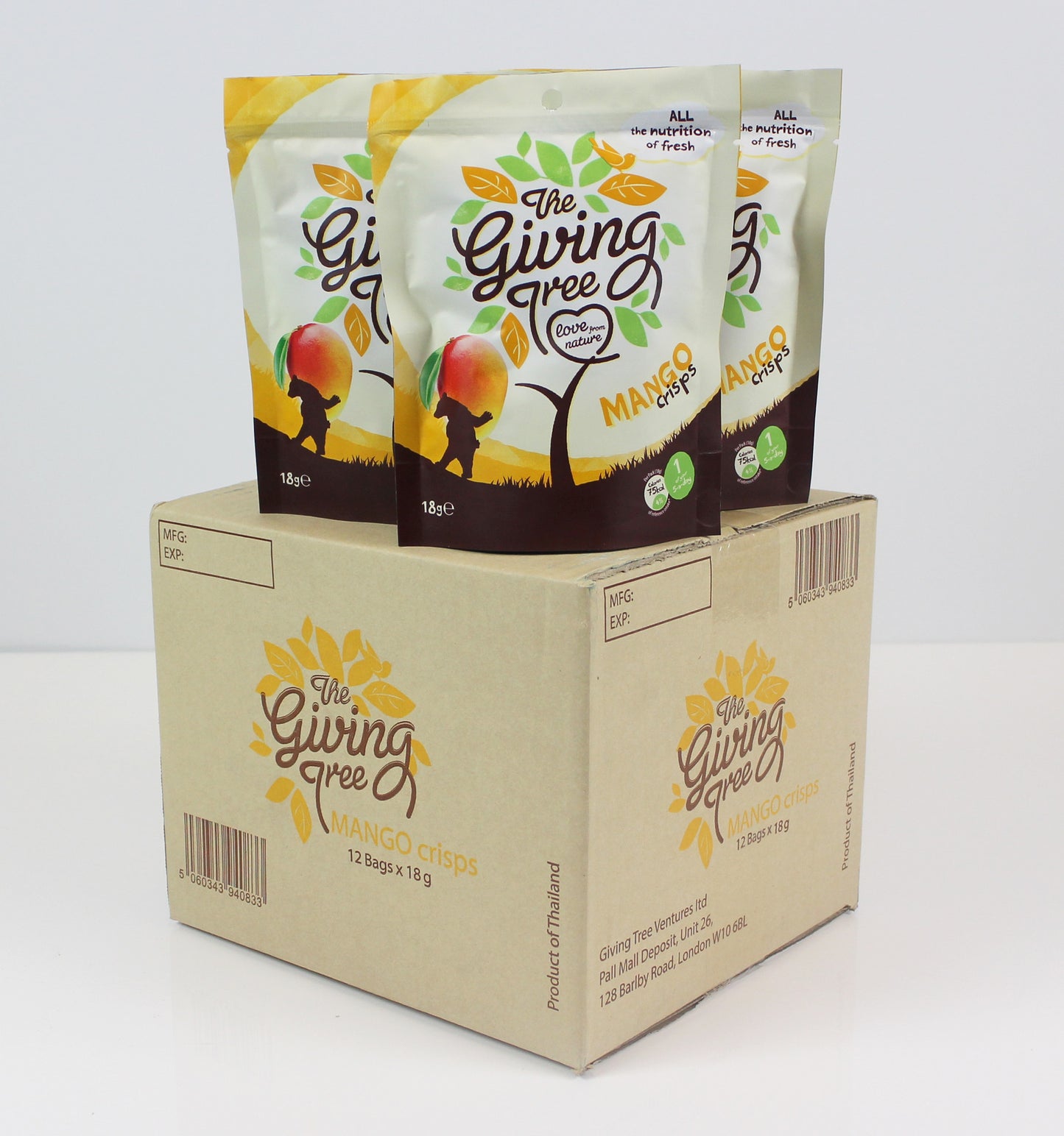 Freeze Dried Mango Crisps