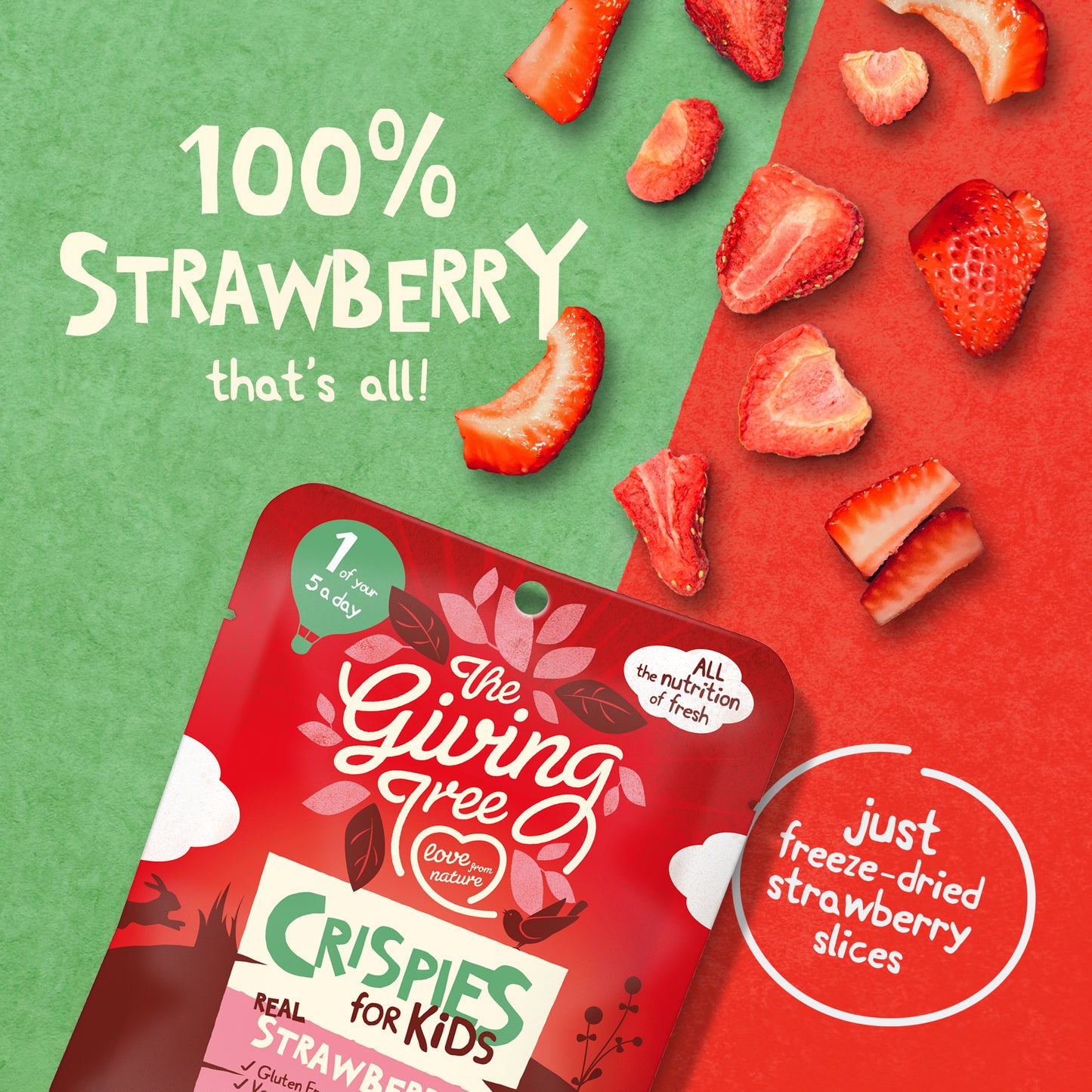 Freeze Dried Strawberry Crispies